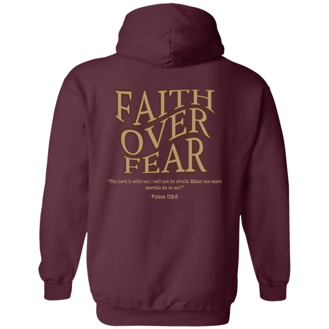 WAKE UP Faith Over Fear Hoodie 8 oz