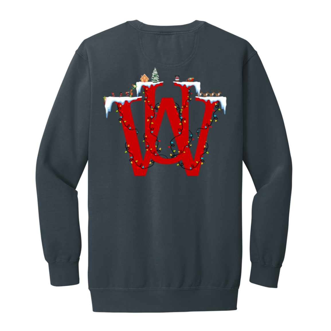 WAKE UP Christmas Garment Dyed Crewneck