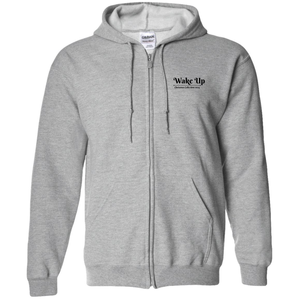 WAKE UP Christmas Zip Up Hoodie