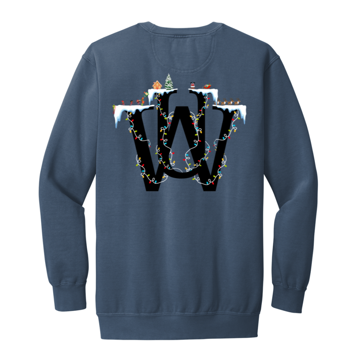 WAKE UP Christmas Garment Dyed Crewneck