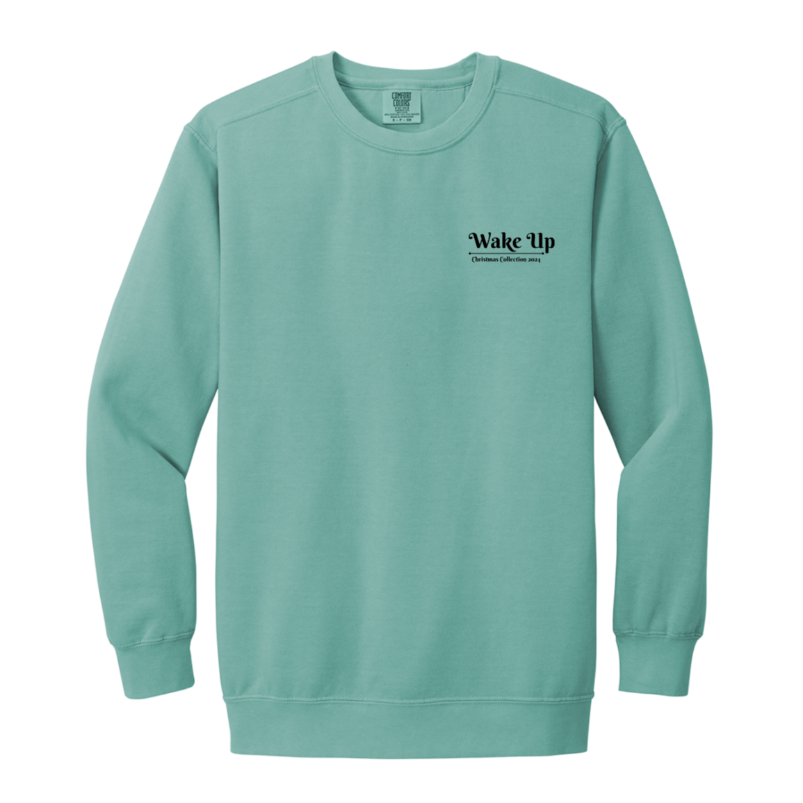 WAKE UP Christmas Garment Dyed Crewneck