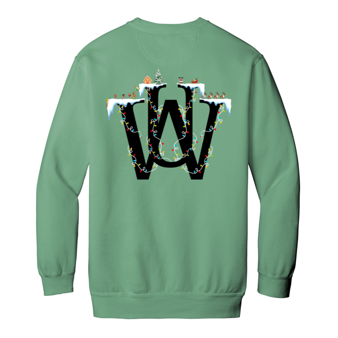 WAKE UP Christmas Garment Dyed Crewneck