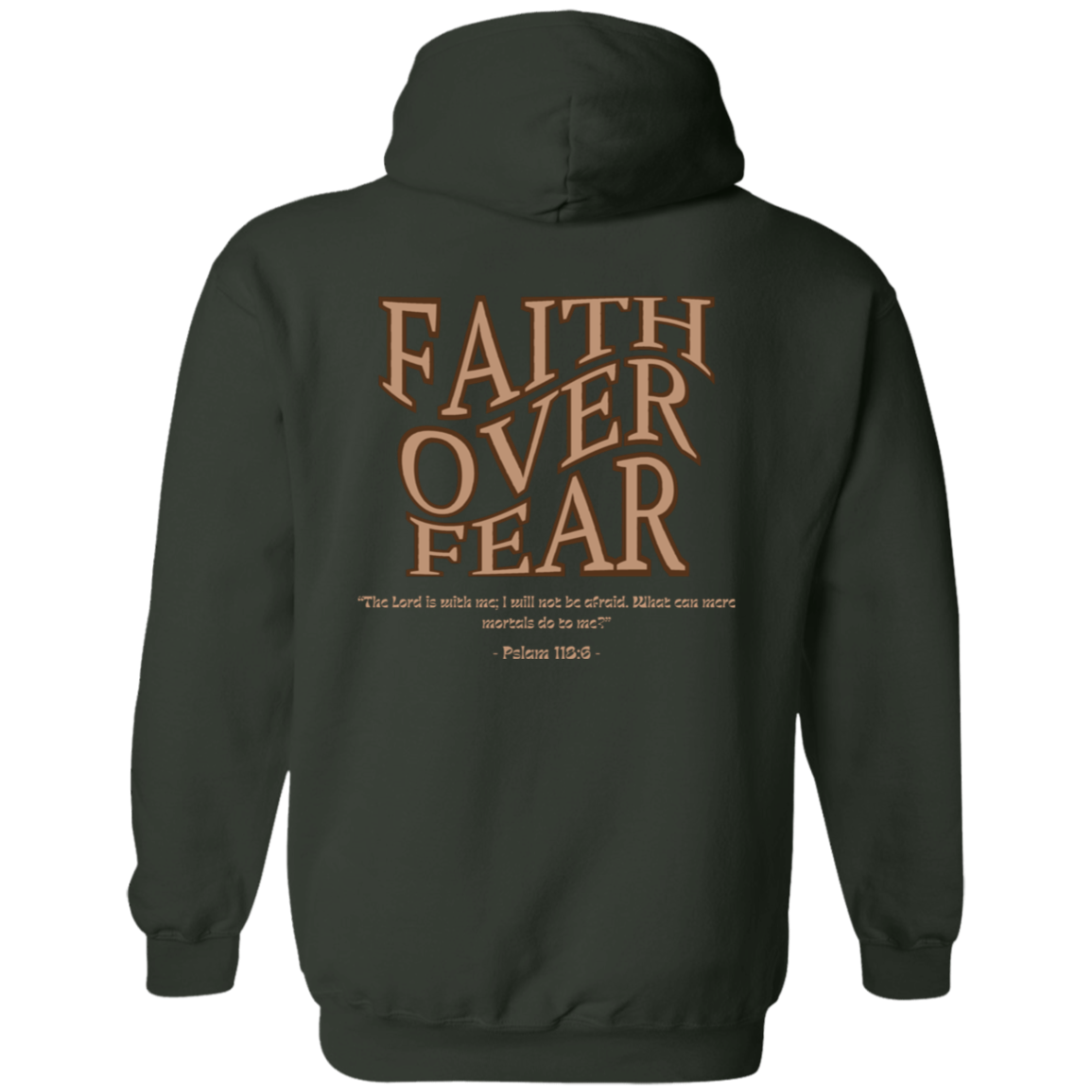 WAKE UP Faith Over Fear Hoodie 8 oz