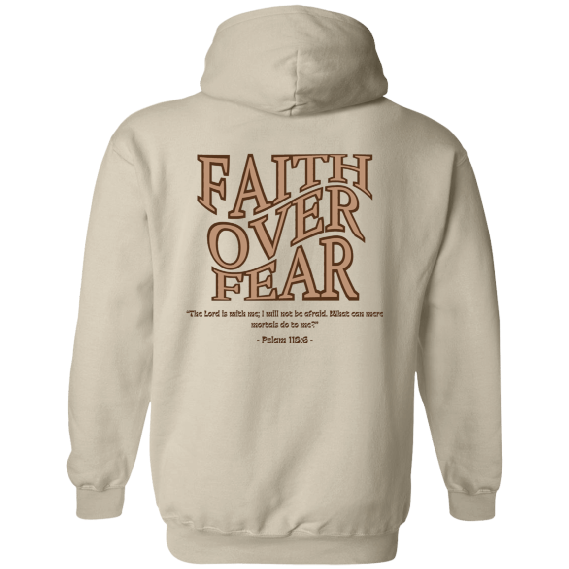 WAKE UP Faith Over Fear Hoodie 8 oz