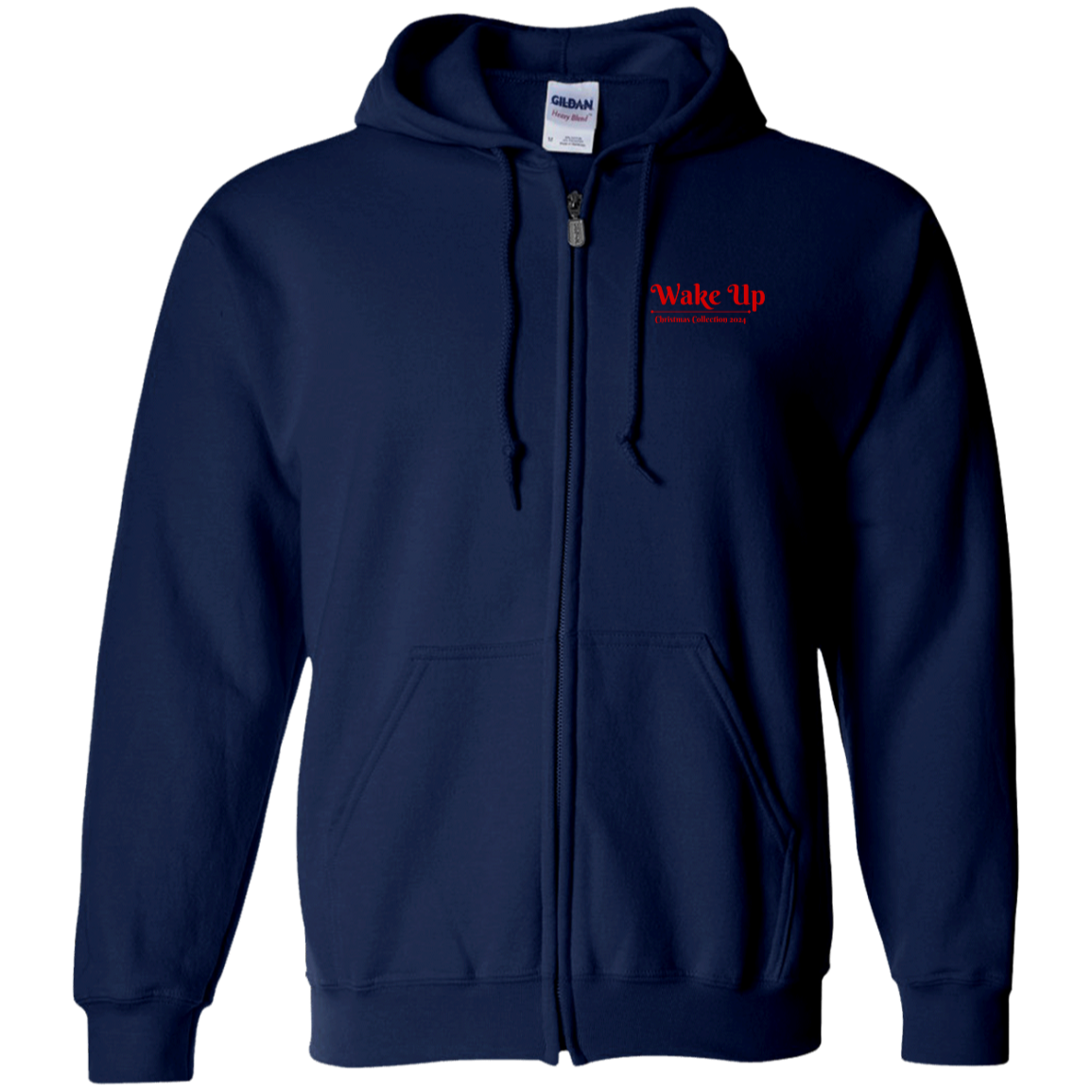 WAKE UP Christmas Zip Up Hoodie