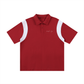 WAKE UP Contrast Panel Cotton Polo Shirt