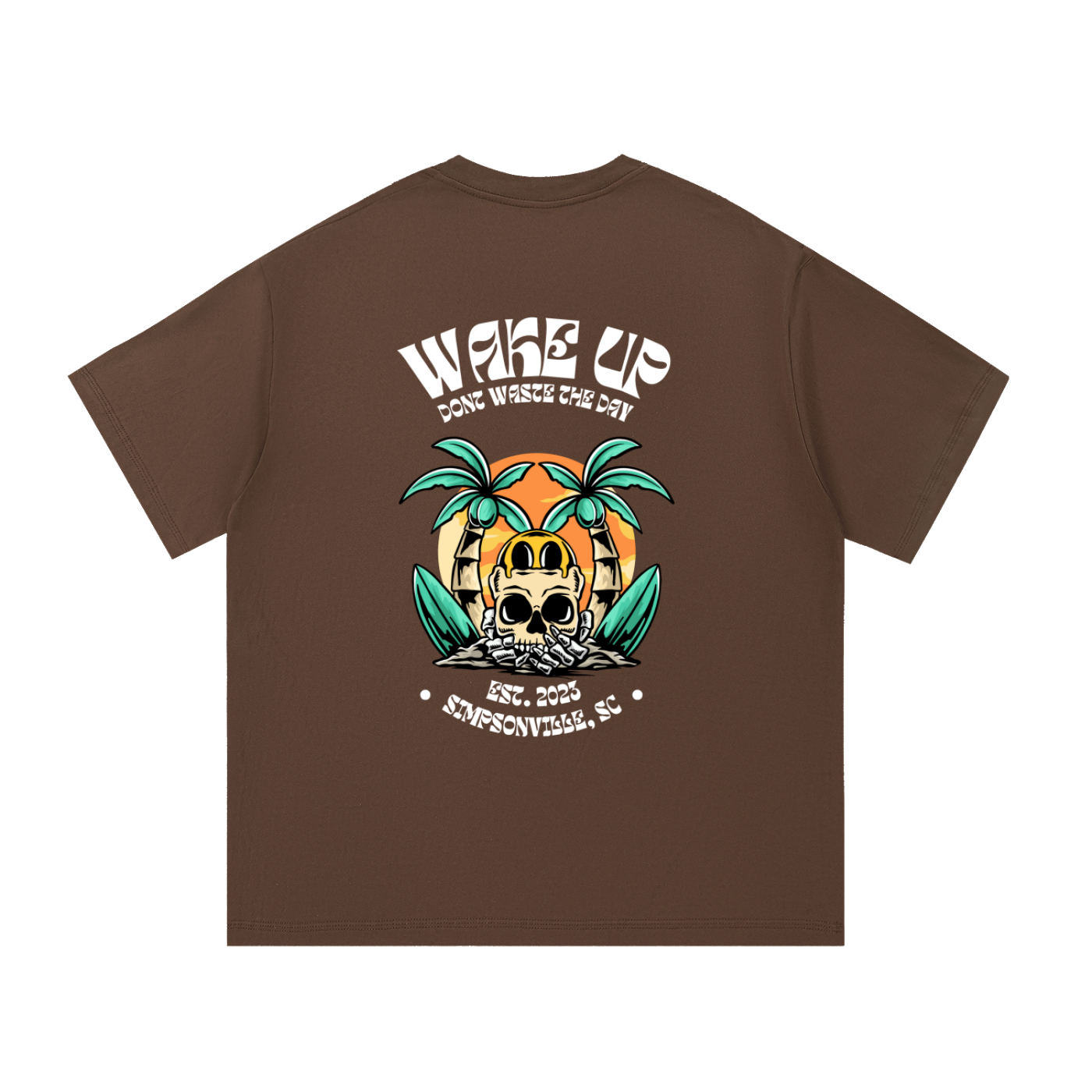 WAKE UP Summer Skull Tee