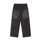 WAKE UP Black Vintage Wash Heavyweight Denim Jeans