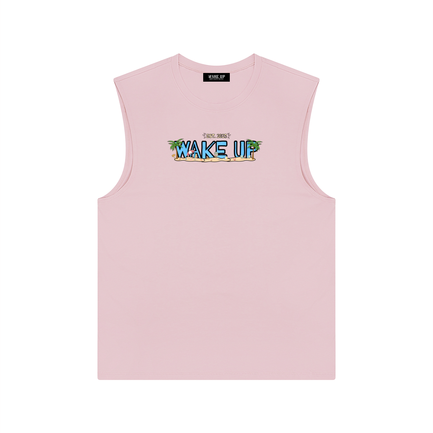WAKE UP Summer Mens Tank Top