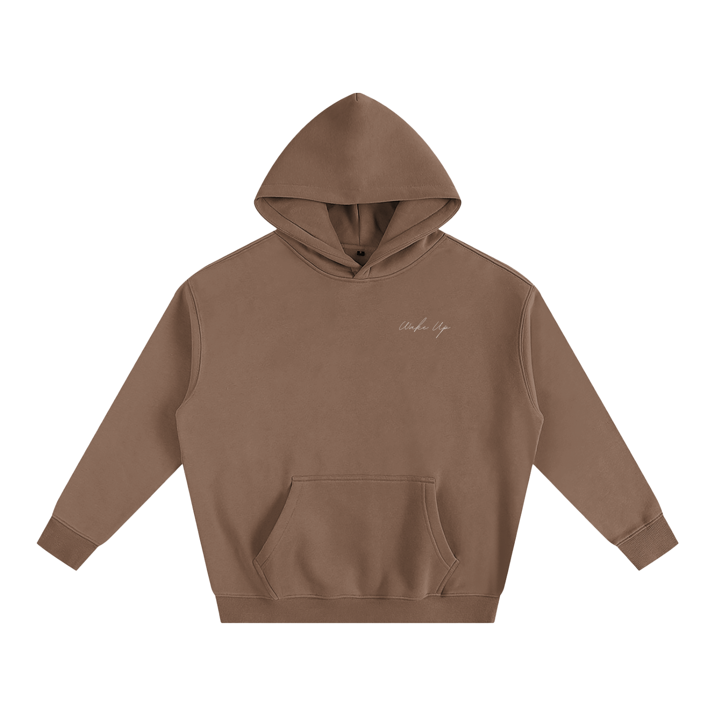 WAKE UP Oversized Fleeced Hoodie
