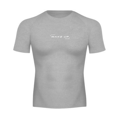 WAKE UP Compression Short Sleeve T-Shirt
