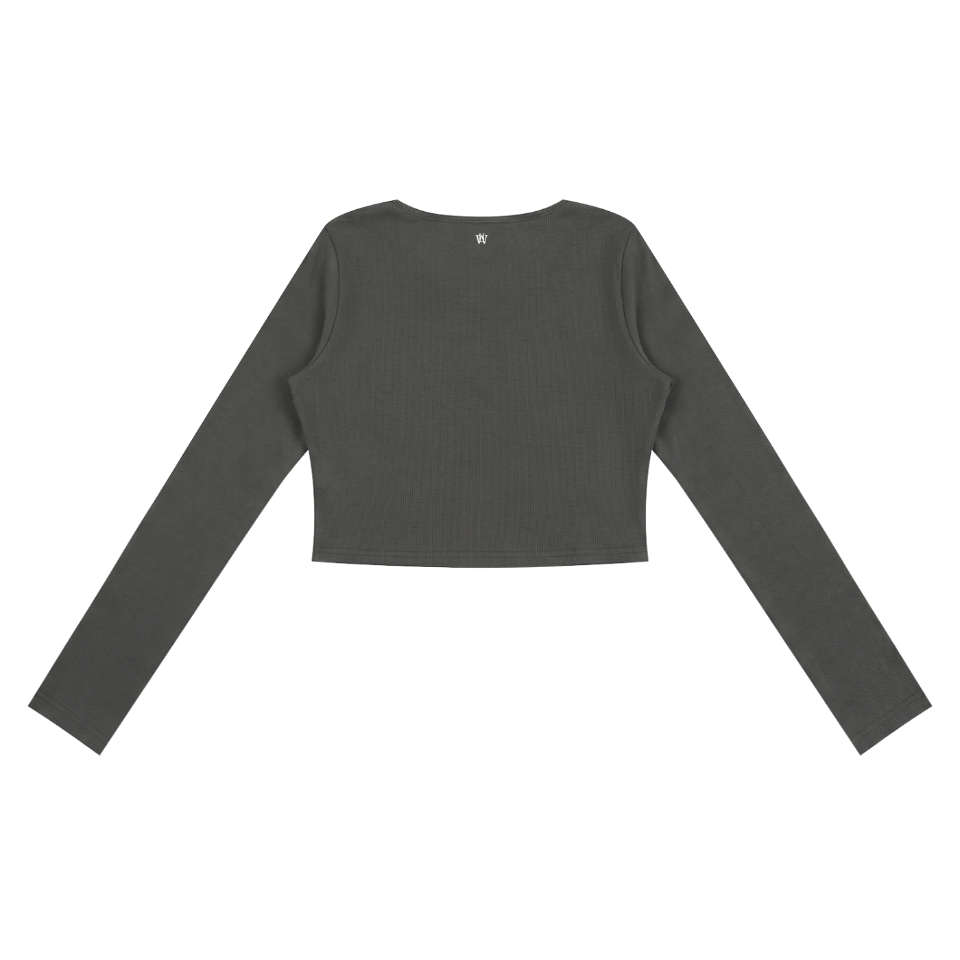 WAKE UP Women's Ruched Long Sleeve Crop T-Shirt