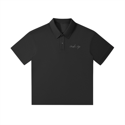 WAKE UP Drop Shoulder Short-Sleeve Polo