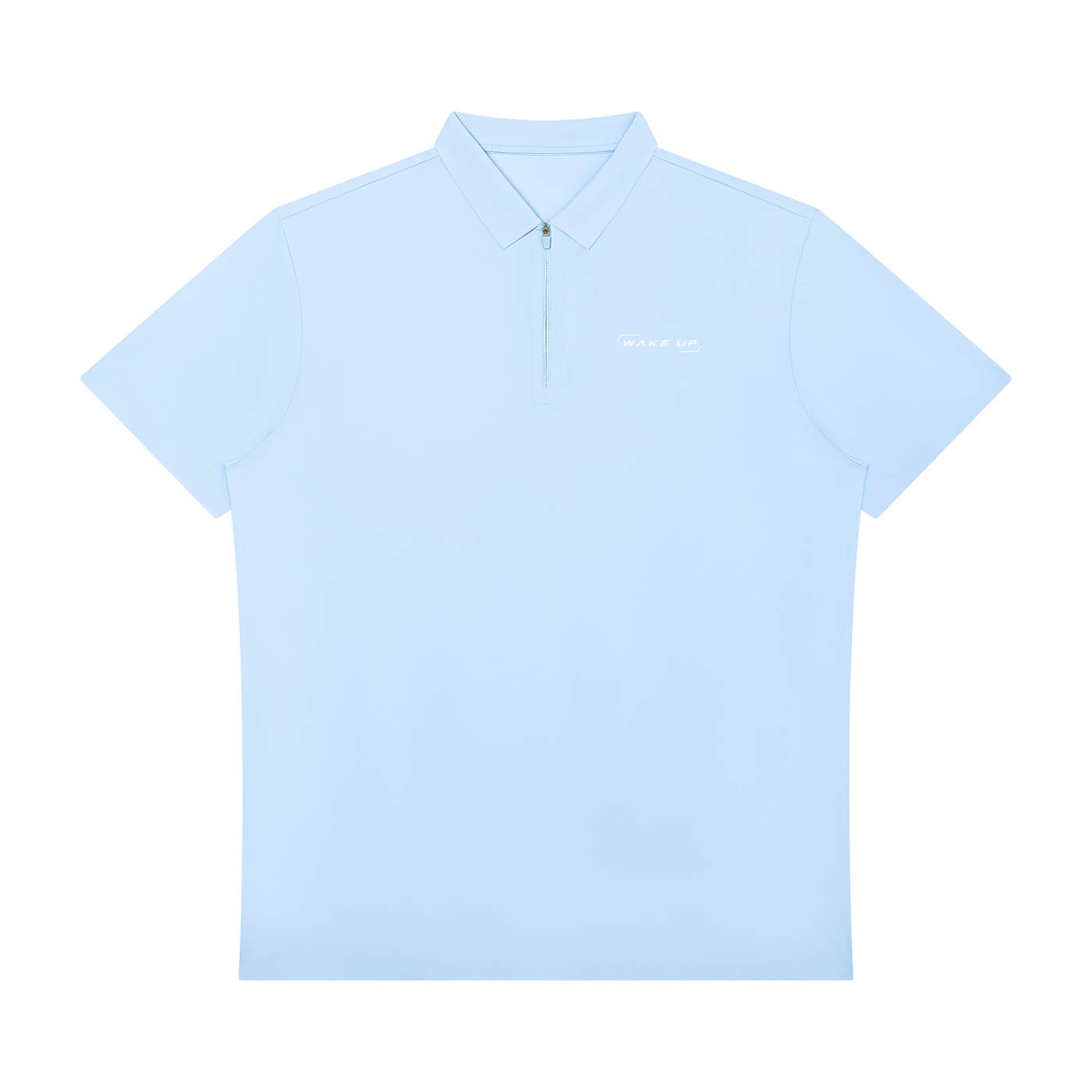 WAKE UP Men's Quarter-Zip Performance Polo Shirt