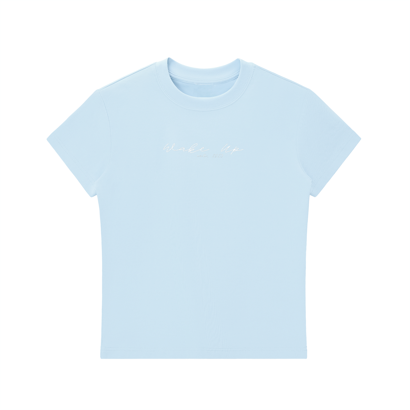 WAKE UP Essential Bodycon Crewneck T-Shirt