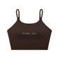 WAKE UP Spaghetti Strap Yoga Sports Bra