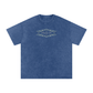 WAKE UP Snow Washed Oversized Cotton T-Shirt