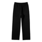 WAKE UP Unisex Solid Color Fleece Straight Leg Pants