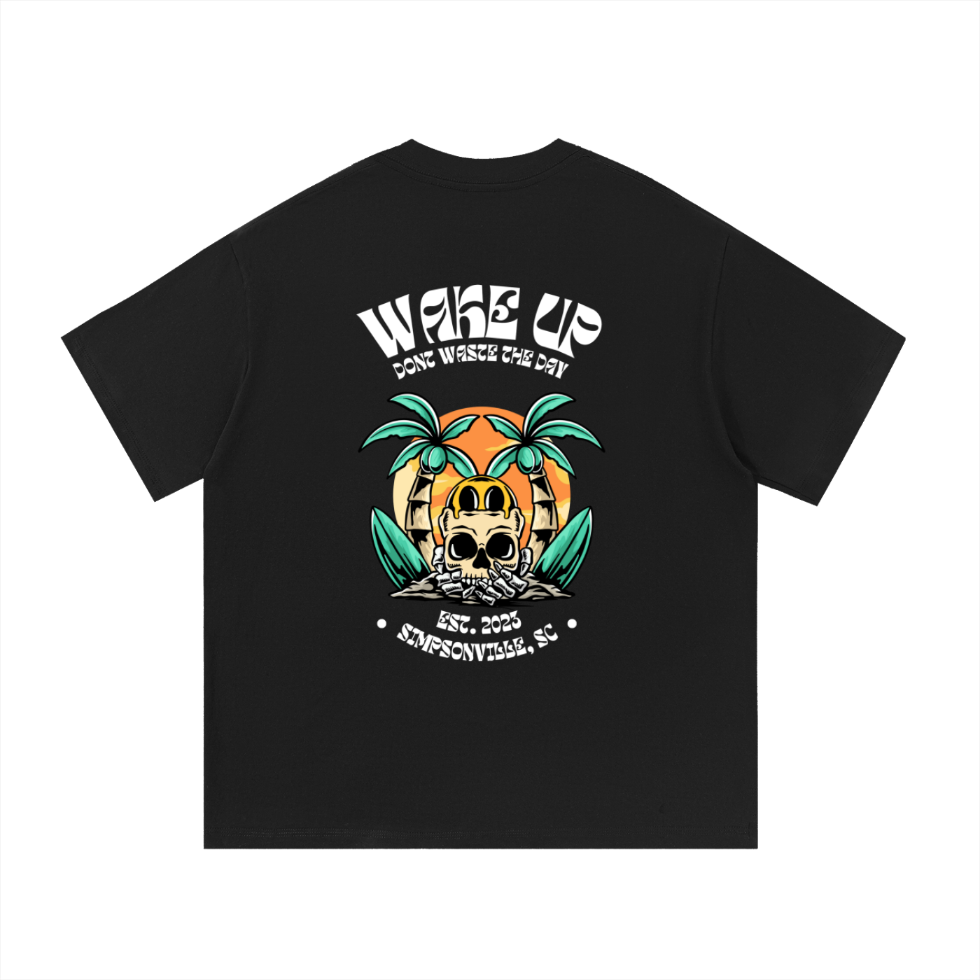 WAKE UP Summer Skull Tee