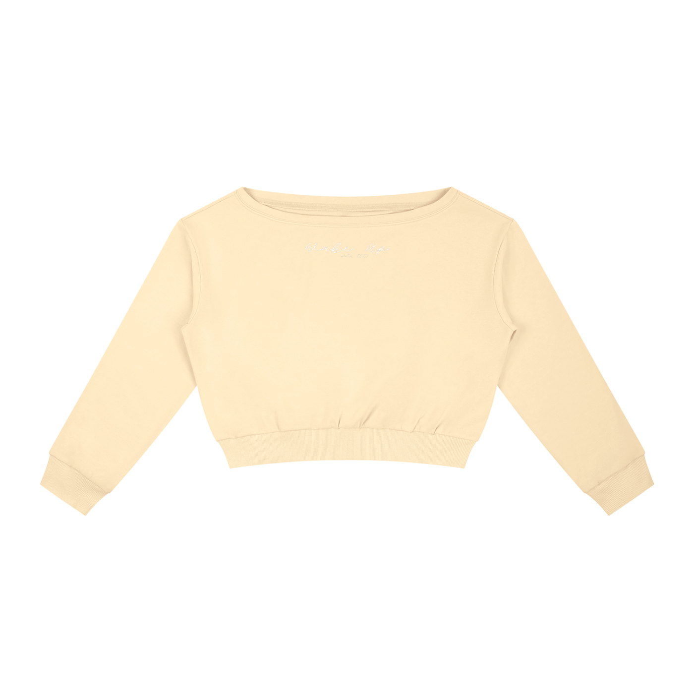 WAKE UP Women's Off-Shoulder Sweatshirt