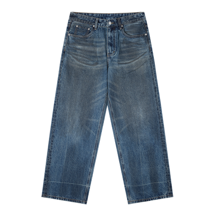 WAKE UP Vintage Wash Baggy Denim Jeans