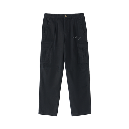 WAKE UP Cotton Elastic-Waist Cargo Pants