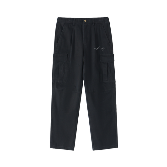 WAKE UP Cotton Elastic-Waist Cargo Pants