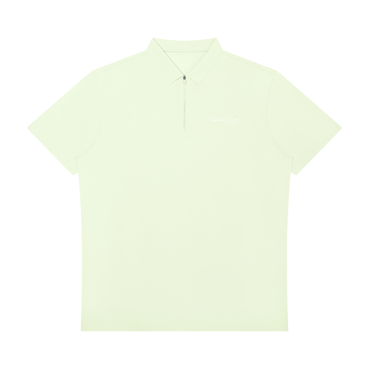WAKE UP Men's Quarter-Zip Performance Polo Shirt