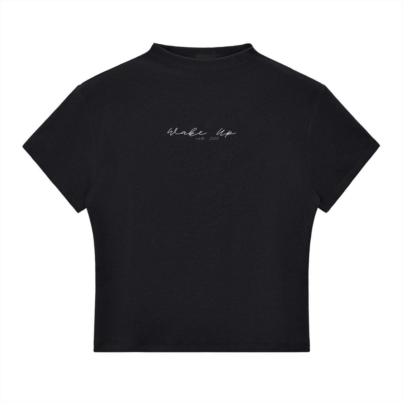WAKE UP Essential Slim Fit Mock Neck T-Shirt