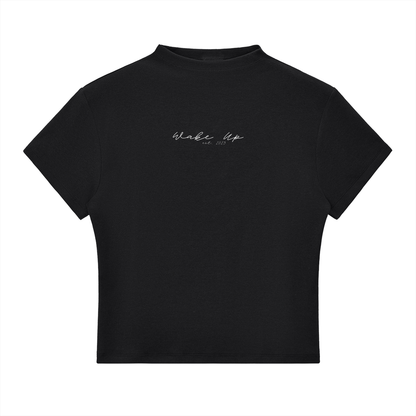 WAKE UP Essential Slim Fit Mock Neck T-Shirt