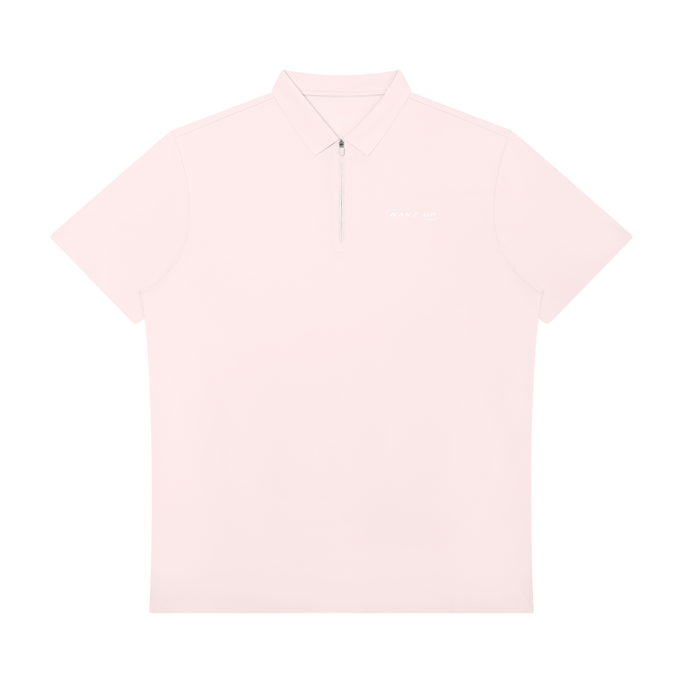 WAKE UP Men's Quarter-Zip Performance Polo Shirt