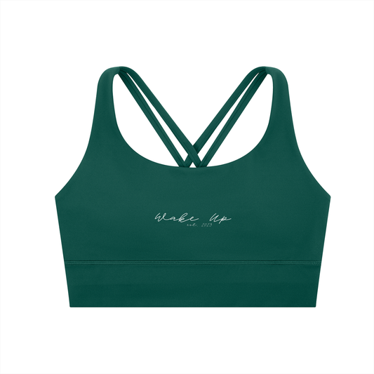 WAKE UP Strappy Criss-Cross Sports Bra