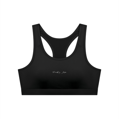 WAKE UP Women's Cropped Sports Bra
