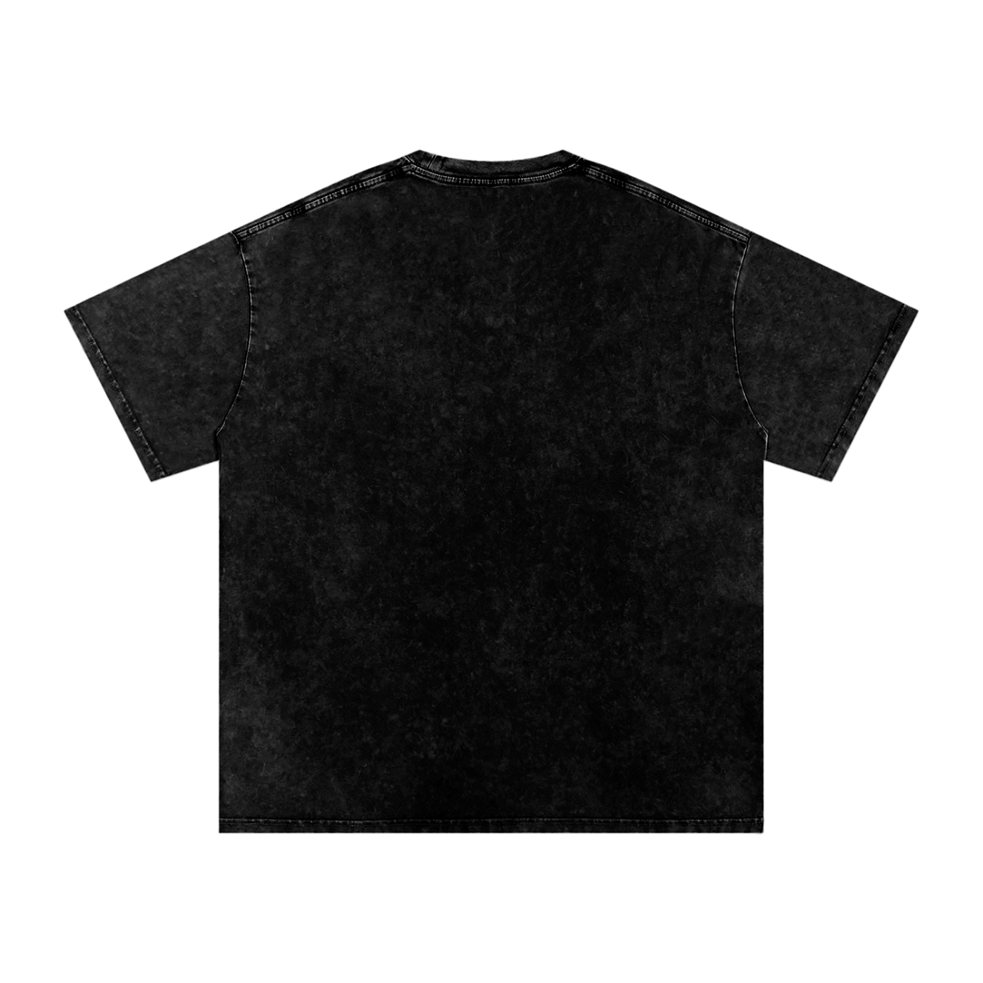 WAKE UP Snow Washed Oversized Cotton T-Shirt