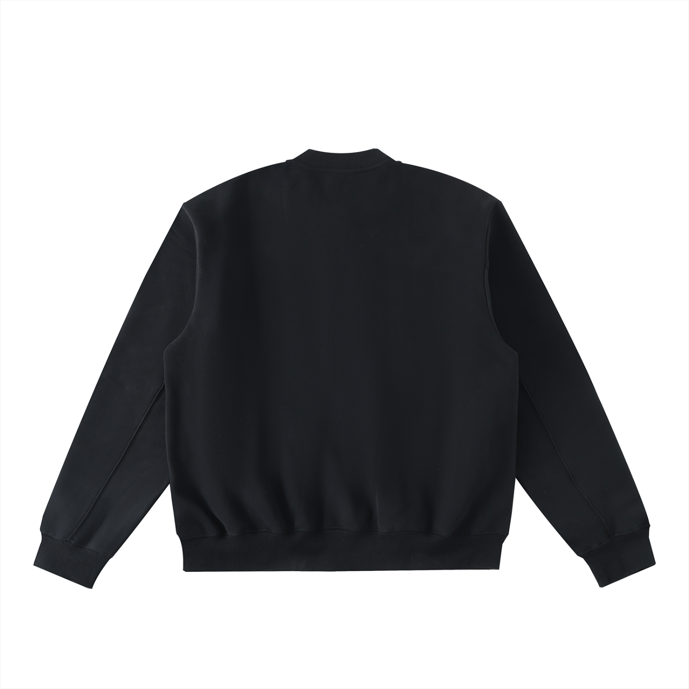 WAKE UP Essential Zip-Up Fleeced Varsity Jacket