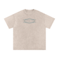 WAKE UP Snow Washed Oversized Cotton T-Shirt
