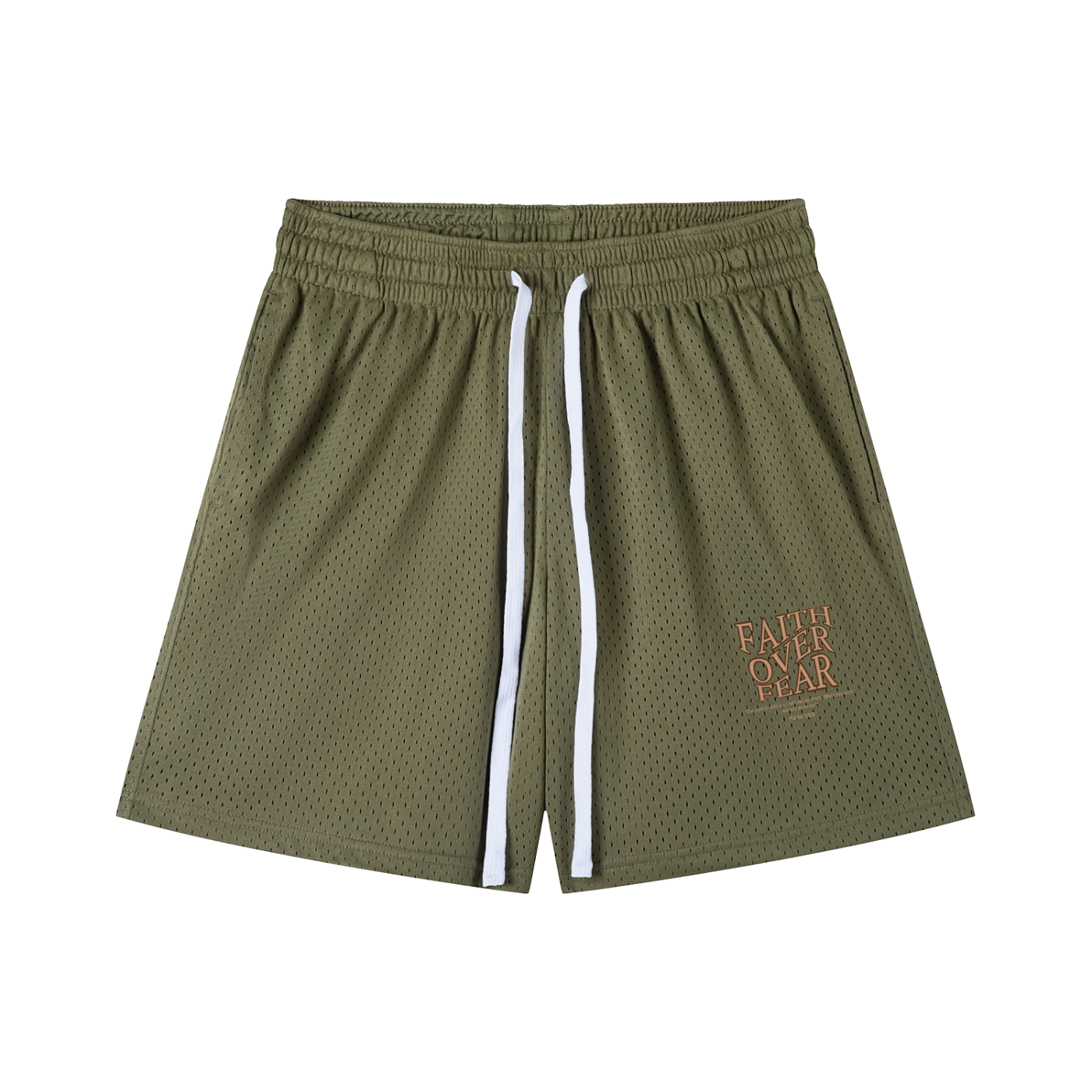 WAKE UP Faith Over Fear Mesh Shorts