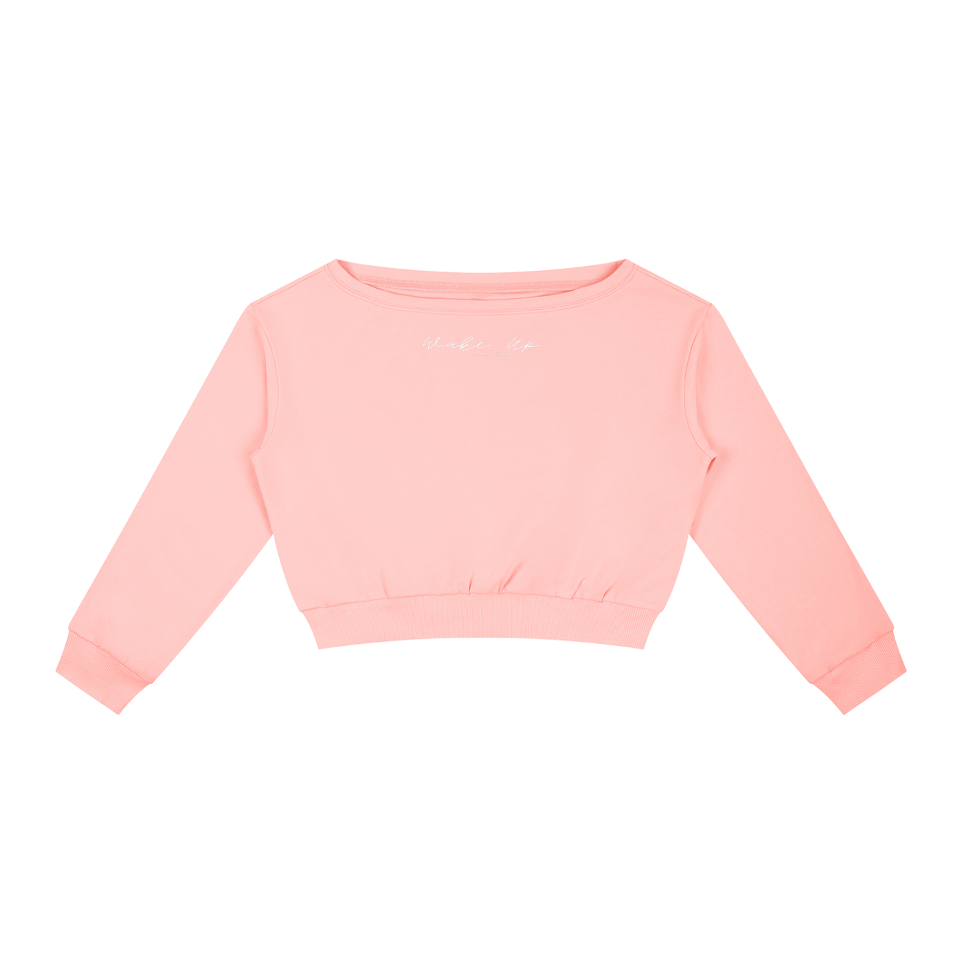 WAKE UP Women's Off-Shoulder Sweatshirt