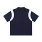 WAKE UP Contrast Panel Cotton Polo Shirt