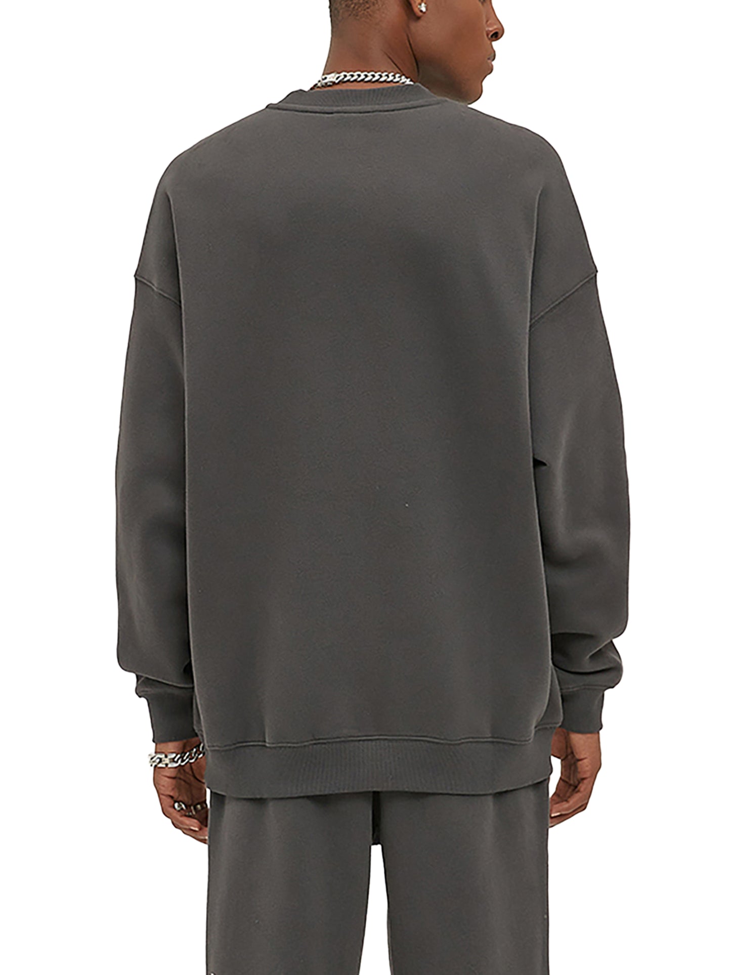 WAKE UP Heavy Simple Fleece Sweatshirt