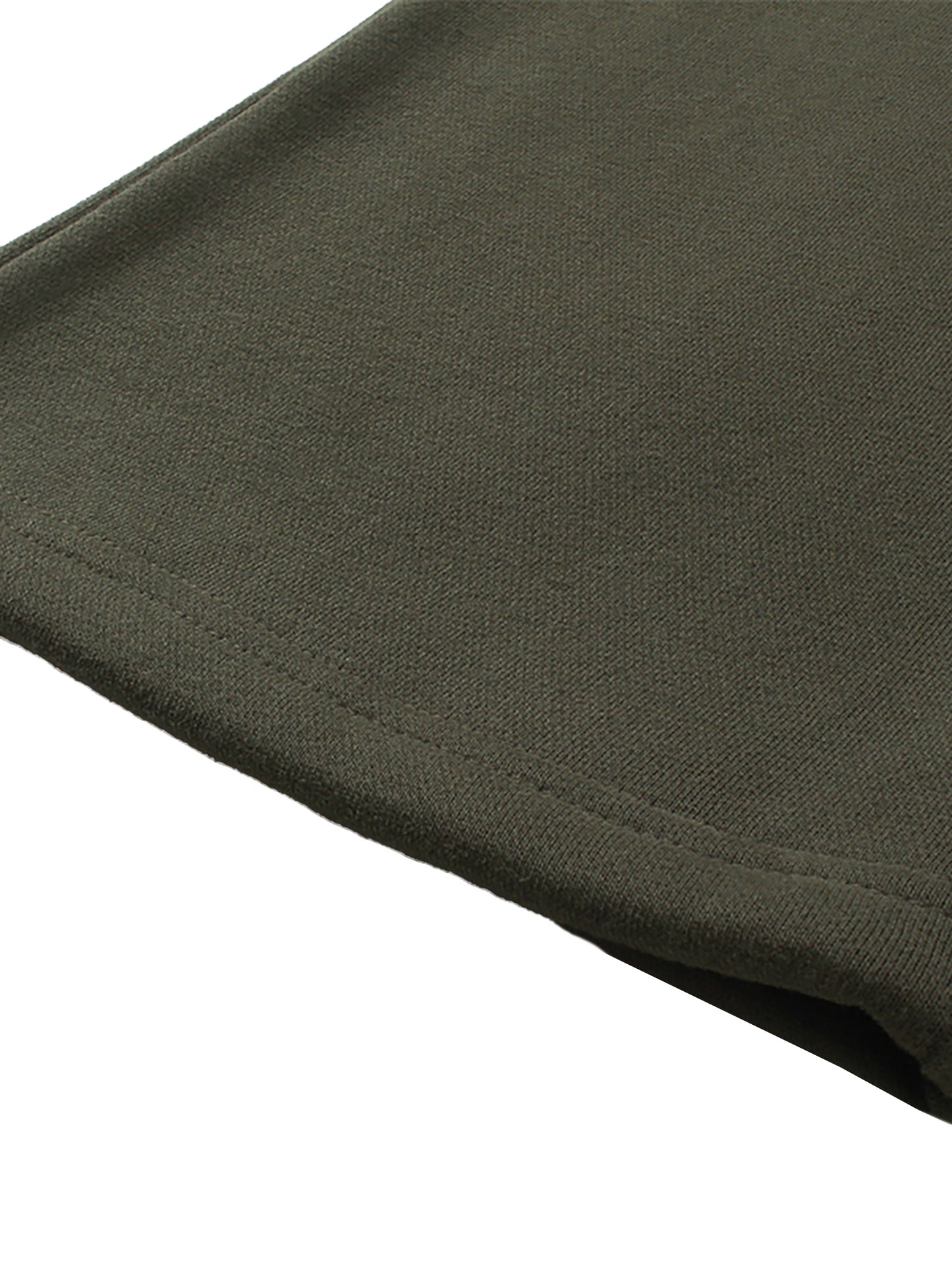 WAKE UP Unisex Solid Color Fleece Straight Leg Pants