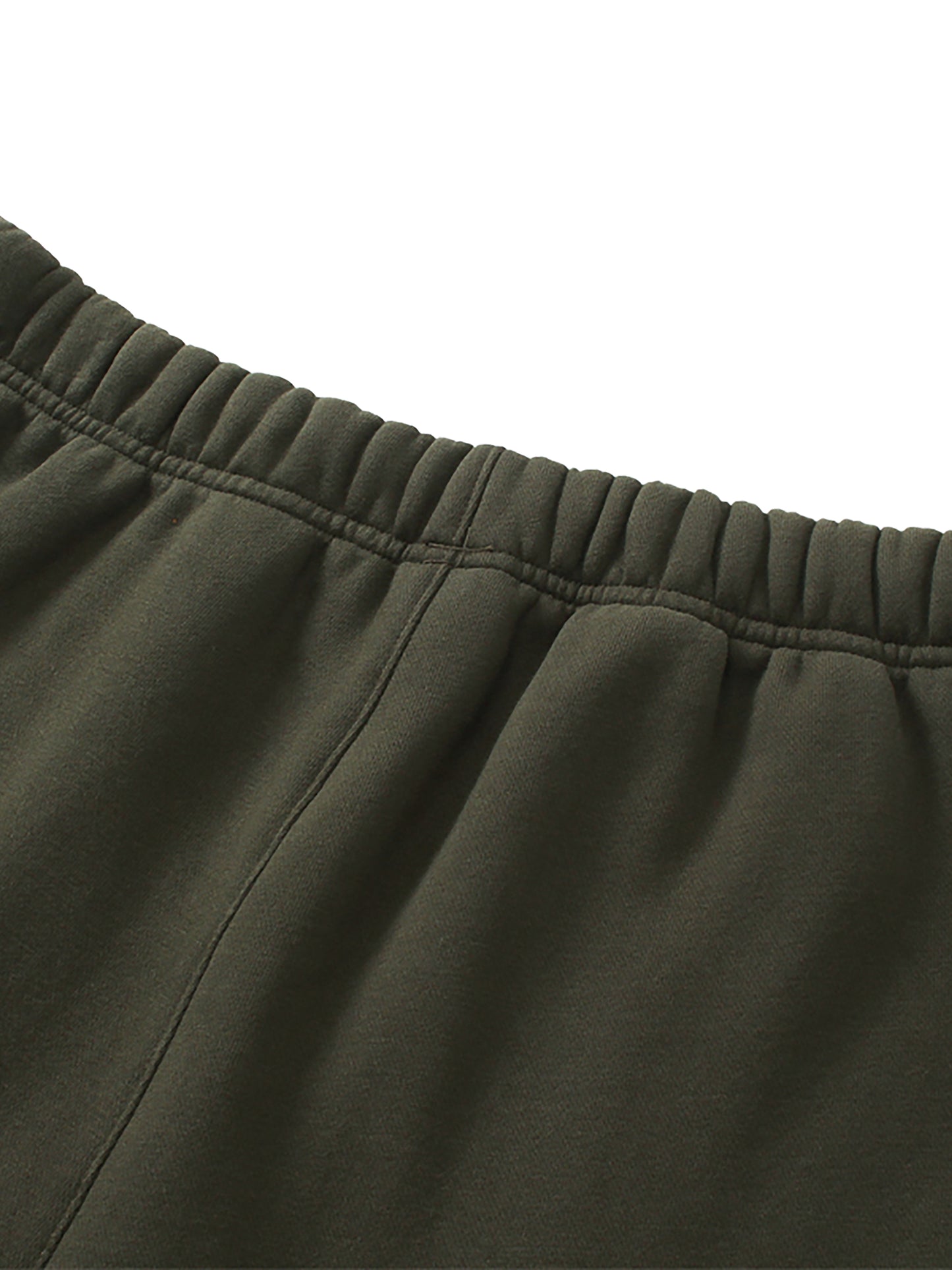 WAKE UP Unisex Solid Color Fleece Straight Leg Pants