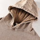 WAKE UP Oversized Snow Washed Hoodie