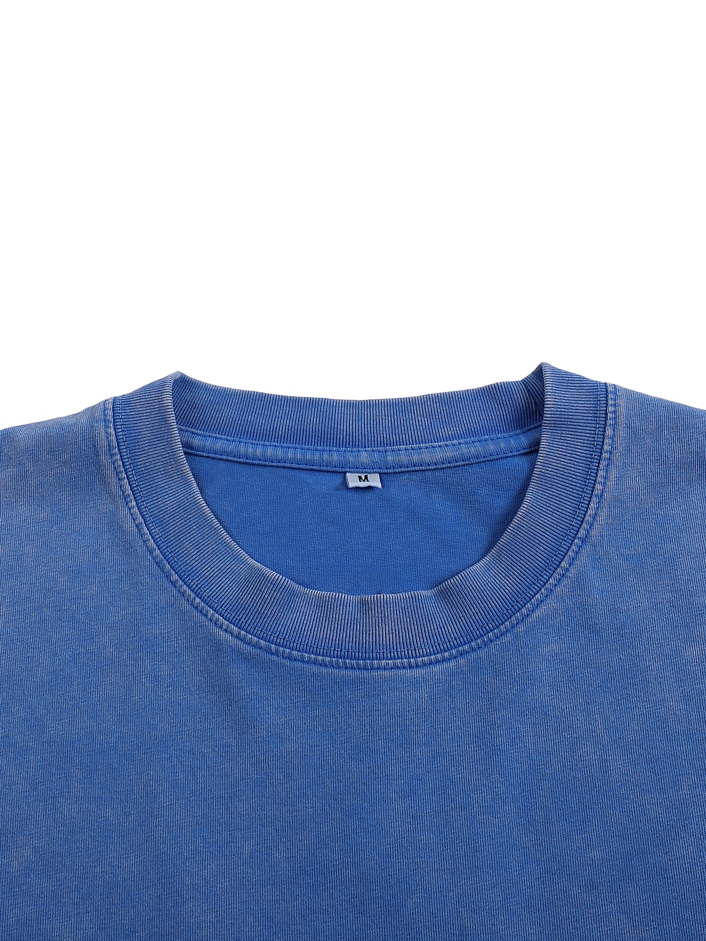 WAKE UP Snow Washed Oversized Cotton T-Shirt
