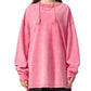 WAKE UP Snow Washed Frayed Long Sleeve