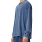 WAKE UP Snow Washed Frayed Long Sleeve