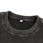 WAKE UP Textured Waffle Washed Boxy T-Shirt