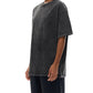 WAKE UP Snow Washed Oversized Cotton T-Shirt