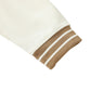 WAKE UP Striped Trim Zip-Up Hoodie
