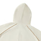 WAKE UP Striped Trim Zip-Up Hoodie